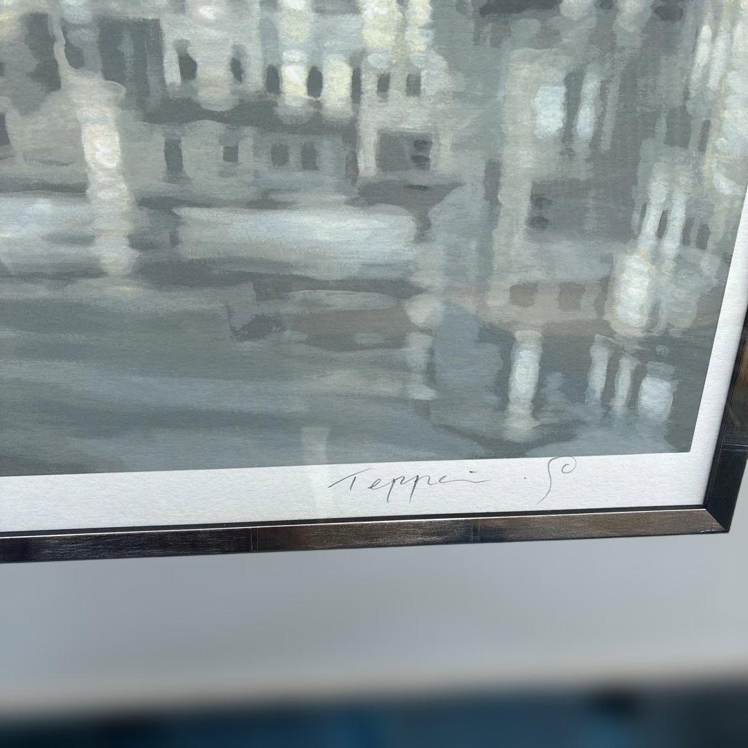 ‼️真作‼️笹倉鉄平　祝福　シルクスクリーン199／285額装、絵画、風景画、版画