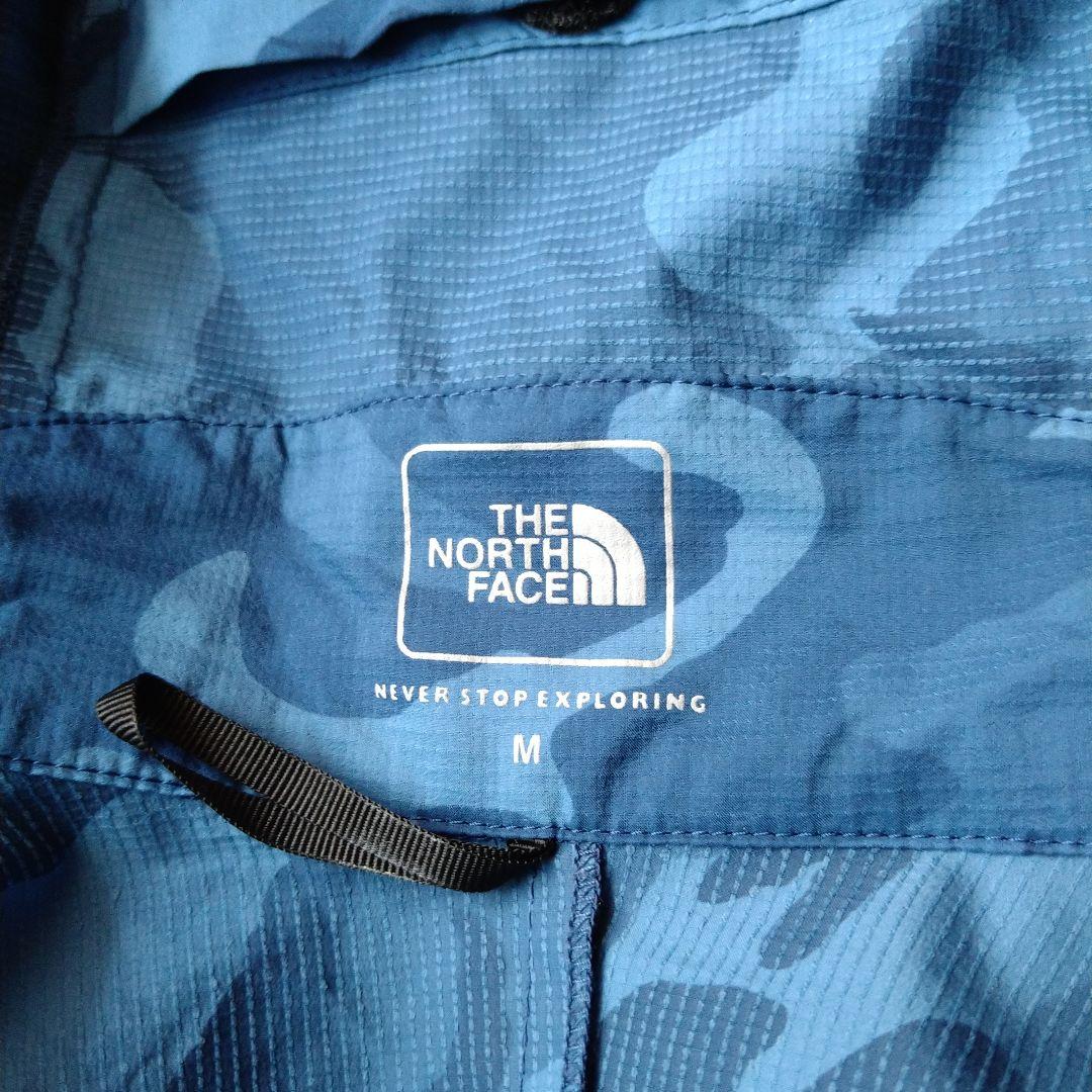 THE NORTH FACE 青迷彩 M ウィンドブレーカー