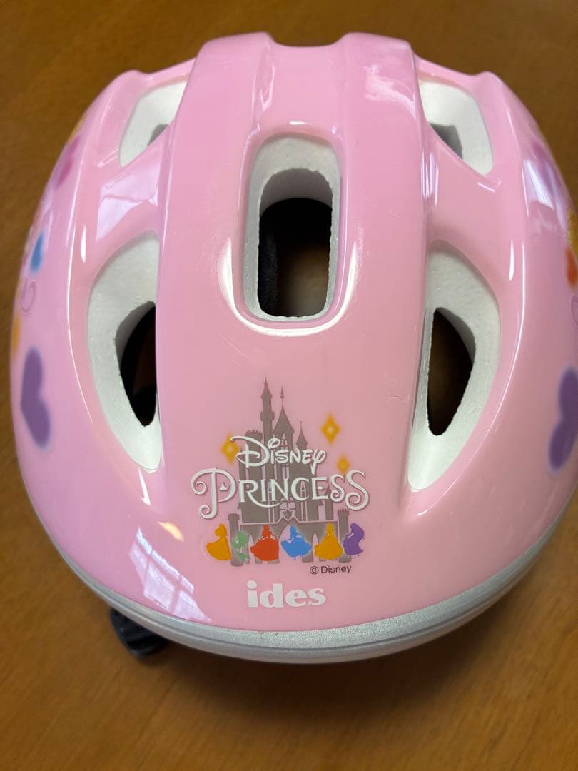 【URA】　ディズニープリンセス 18インチ自転車＆ヘルメット 補助輪付き