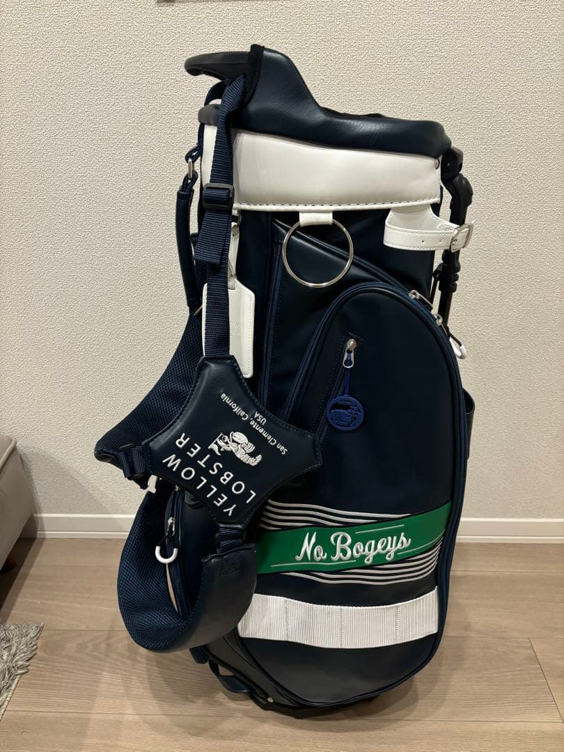 【ほぼ未使用】イエローロブスター　キャディバッグ　 yellow lobster