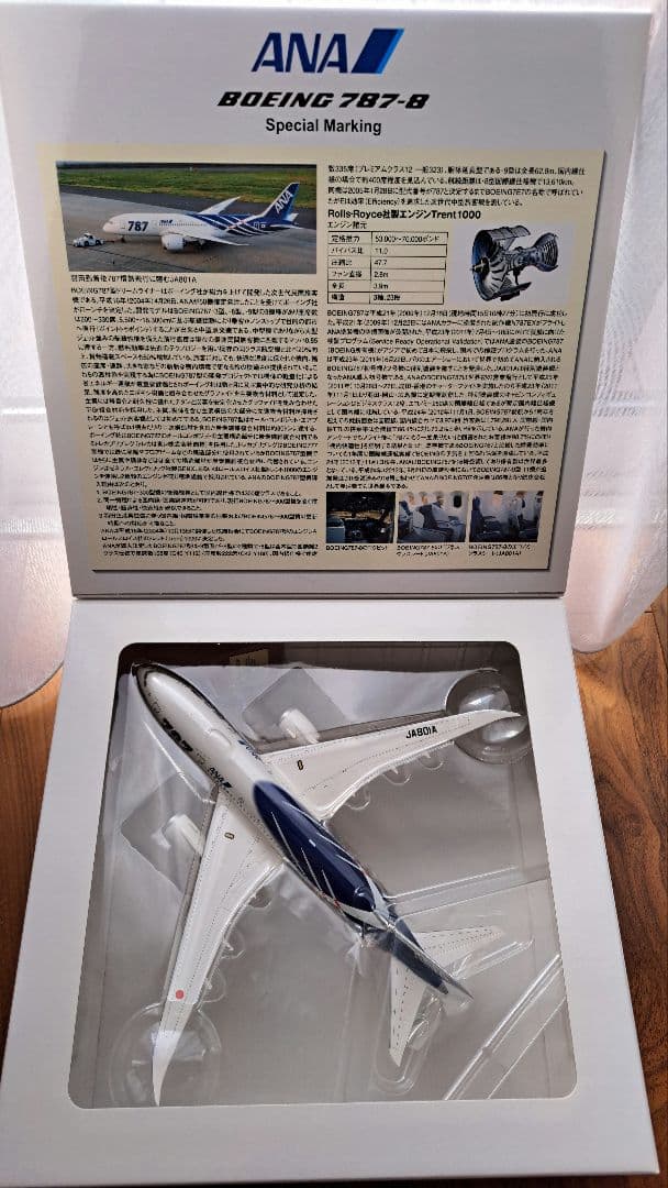 1/200 ANA B787-8 特別塗装 モデルプレーン JA801A
