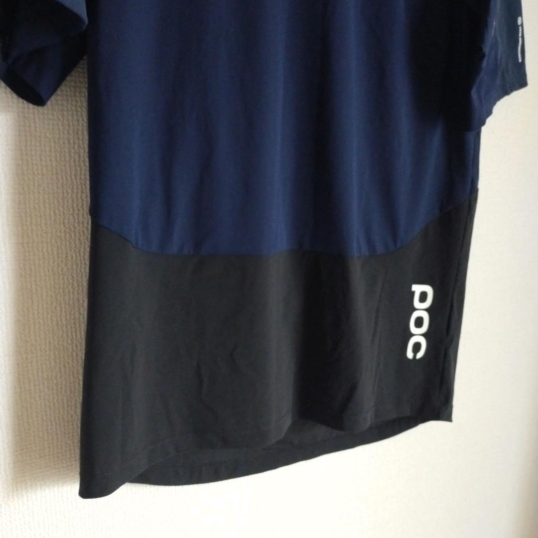 poc ポック　サイクルジャージ　紺×黒　L　トップ