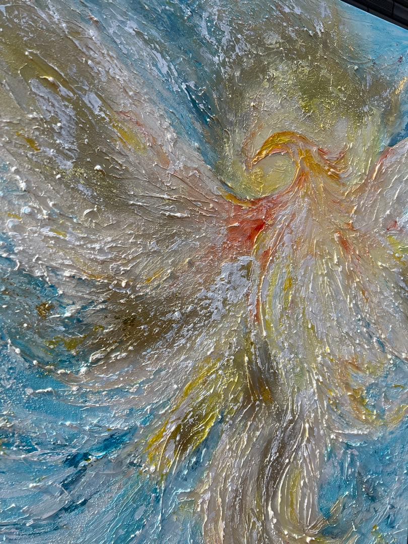 インテリア/絵画/アート/抽象画/モダン/ホテル/ゴールド/オーラ/鳳凰/不死鳥