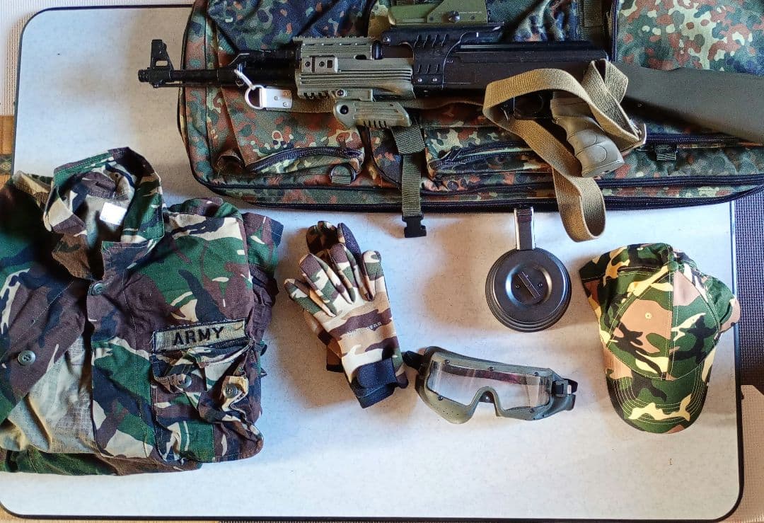 AK47東京マルイ外装パーツ改造ドラムマガジン