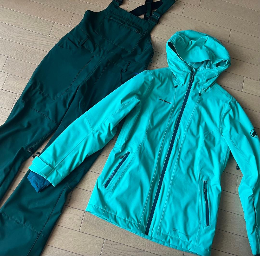 MAMMUT ジャケットとBurtonビブパンツ Sサイズ　スキーウェア
