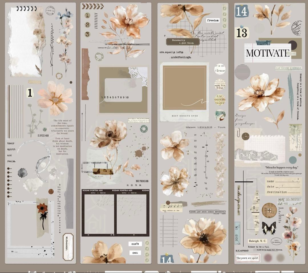 小白家文創《手记》海外マスキングテープ　マステ 【2030】