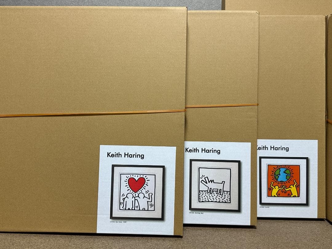 Bicosya 美工社 アートフレーム キース・ヘリング barking dog