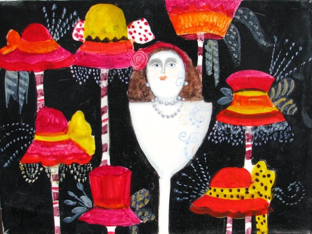 Simonetta Carpini,1号大、油彩,画廊保証書