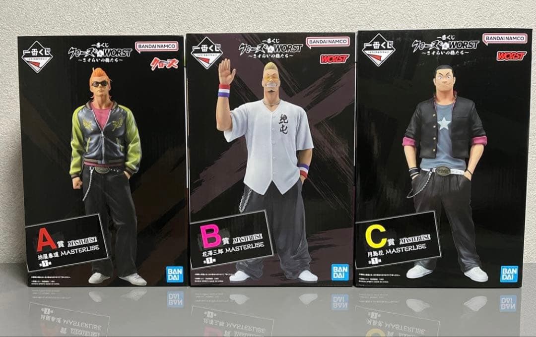 一番くじ　クローズ&WORST さすらいの鴉たち　A B C賞　上位賞フィギュア