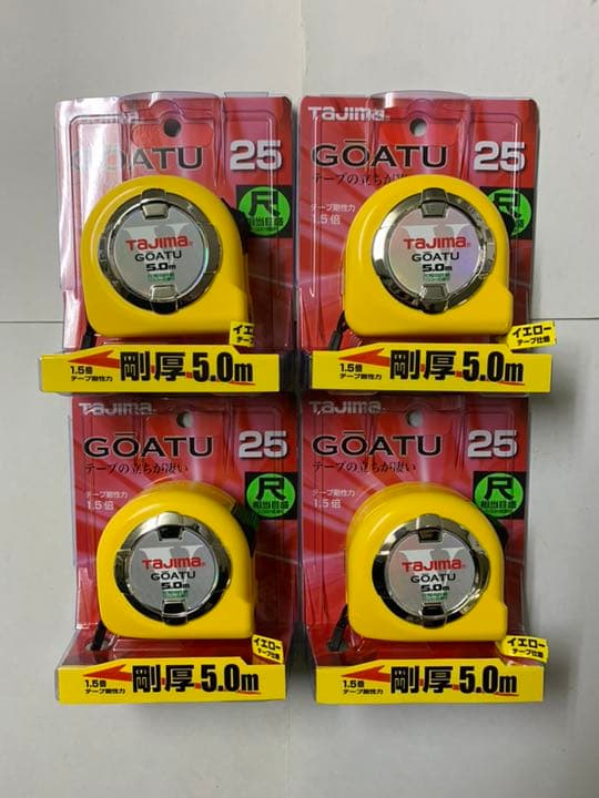 タジマ Tajima スケール 剛厚ロック-25 GAL2550S×4個
