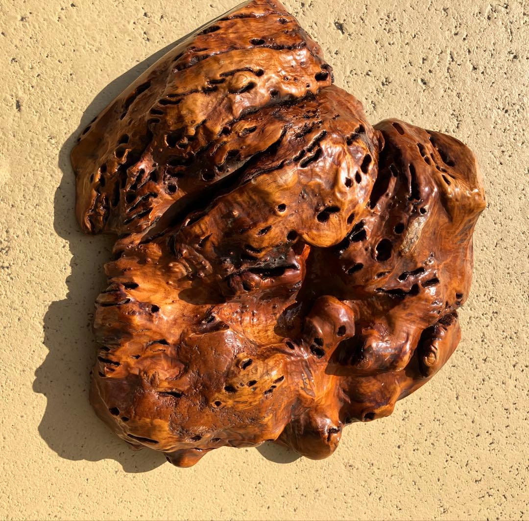 自然木　インテリア装飾　盆栽台　天然木　瘤　原木　花台　玉杢　ビンテージ　骨董台