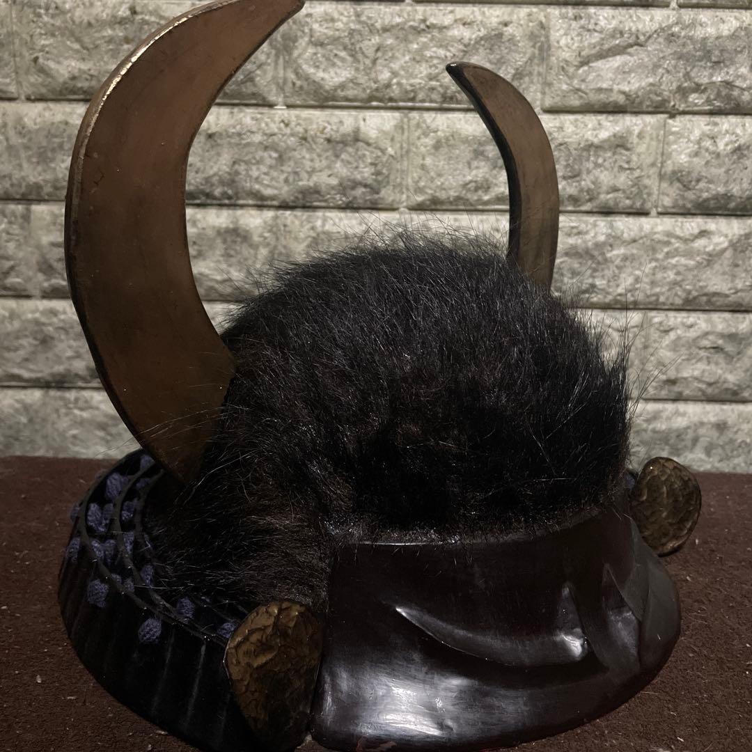 脇立て付総髪形変わり兜　　武具　甲冑　鎧　兜