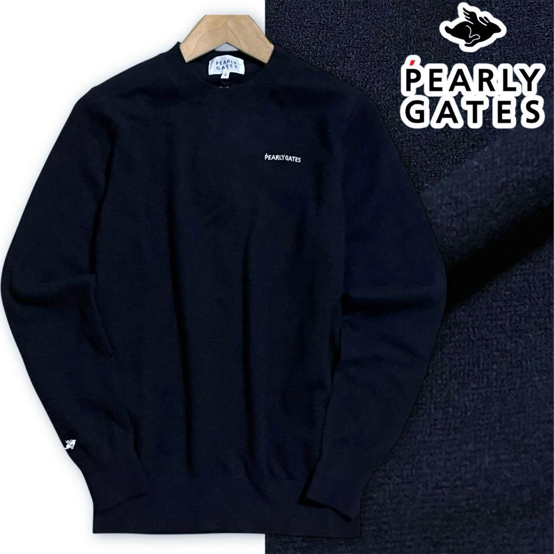 新品 パーリーゲイツ カシミヤ100% クルーネックセーター ニット