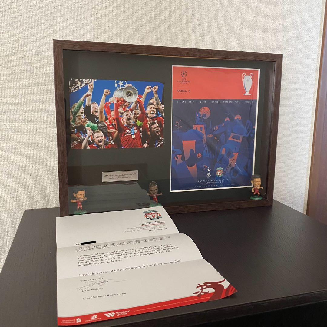 リバプール　2019年チャンピオンズリーグ決勝　直筆サイン入り　プログラム