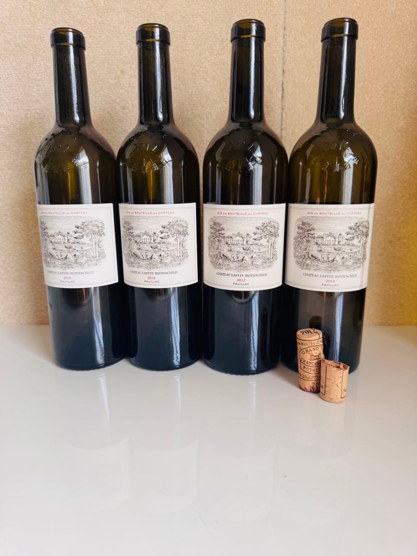 【空瓶】シャトー・ラフィット　ロートシルト　2012 四本セット【空瓶】