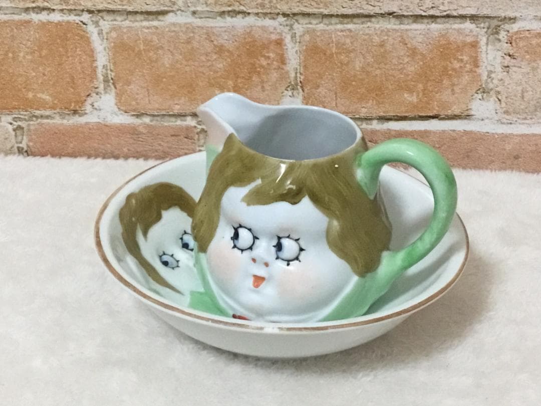 オールドノリタケ ベティ　グーグルアイ カップ&ソーサー