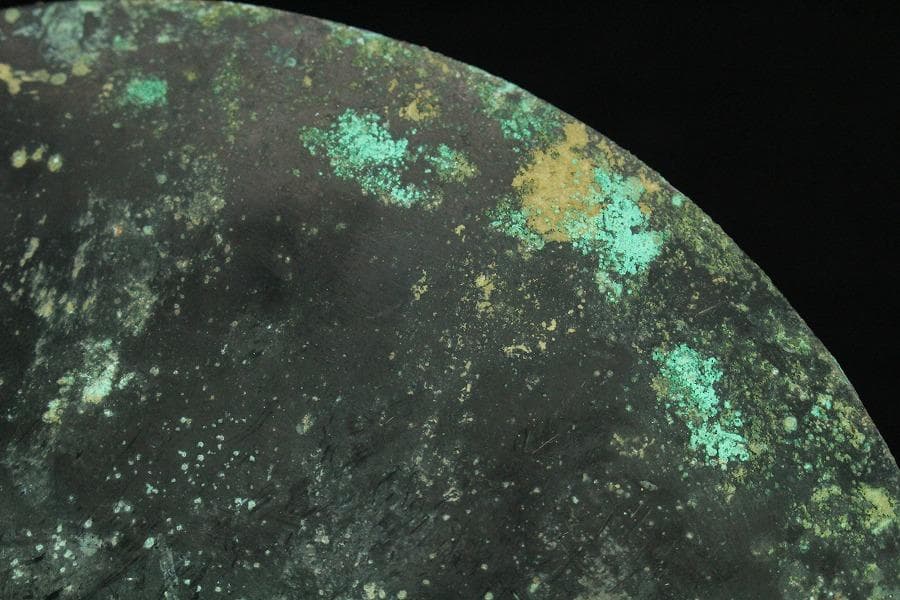 古美術 古鏡 獣紋 銅鏡 φ16cm コレクター蔵品(K-YC539)