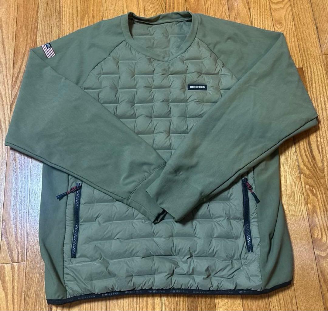 BRIEFING GOLF ハイブリッドダウン　クルーネック　メンズ　サイズXL