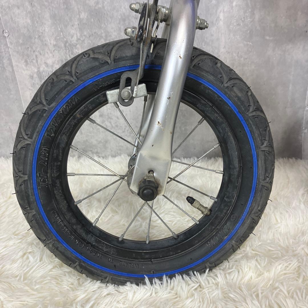 【美品】へんしんバイク 12インチ 青 スタンド＆工具セット付