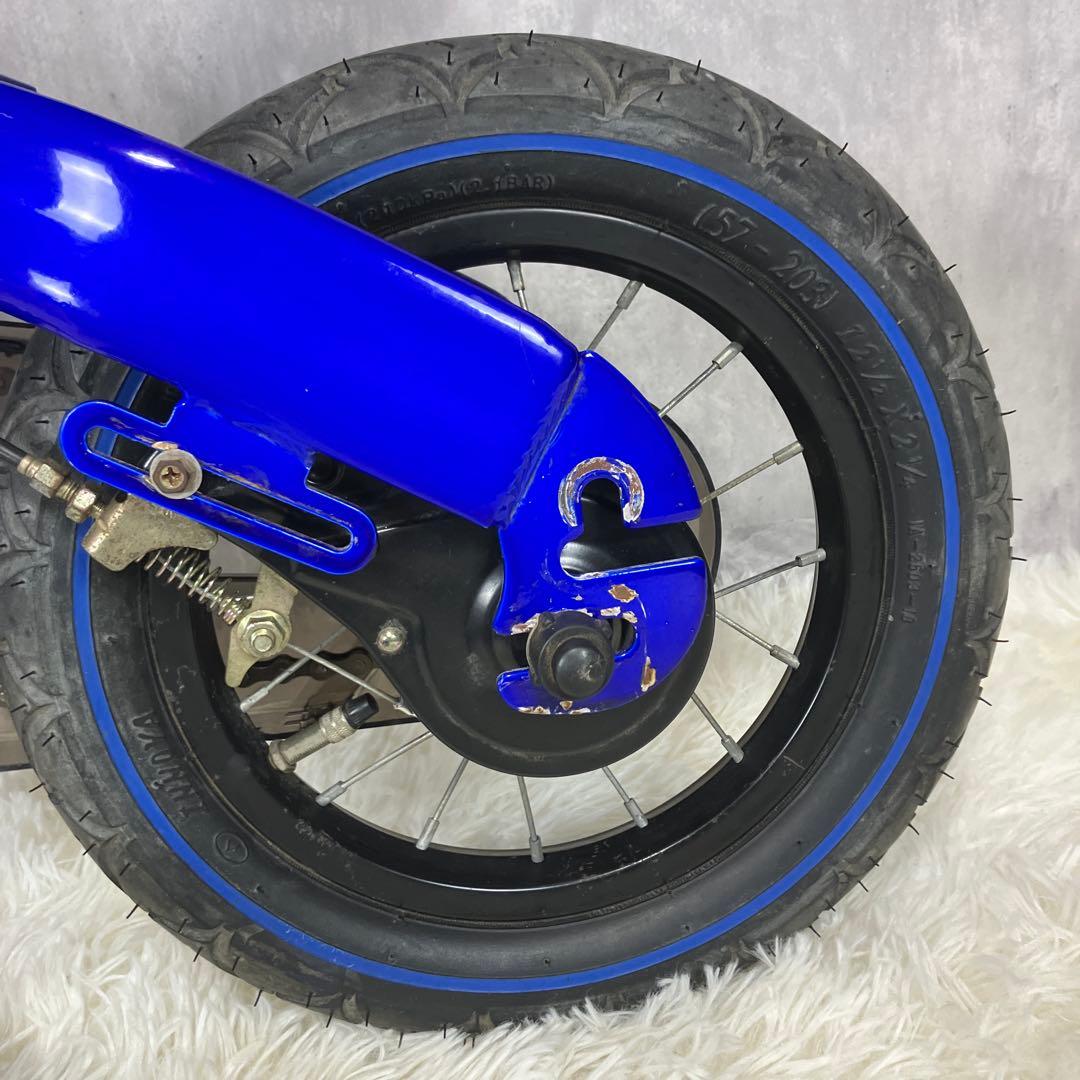 【美品】へんしんバイク 12インチ 青 スタンド＆工具セット付