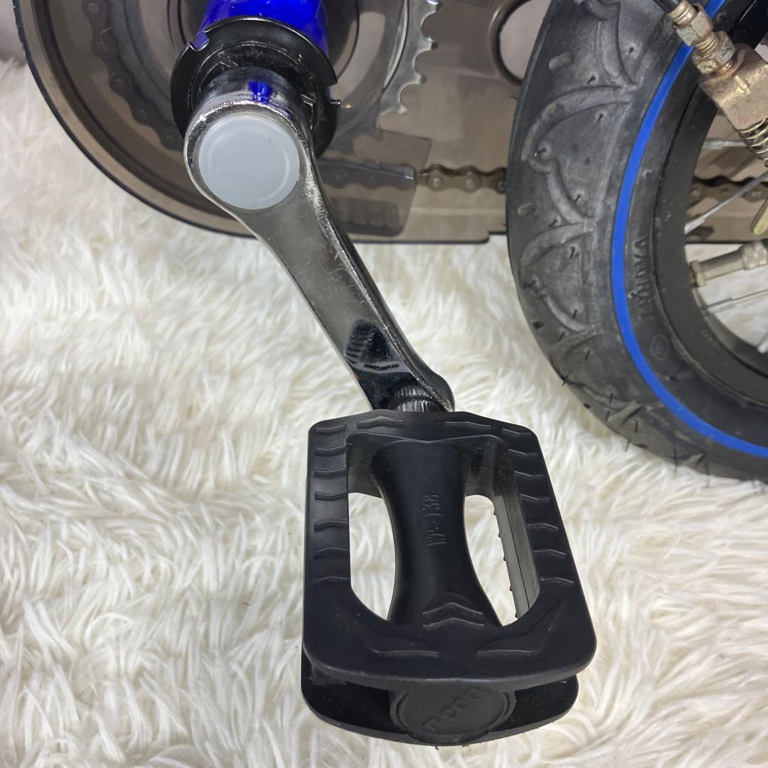 【美品】へんしんバイク 12インチ 青 スタンド＆工具セット付