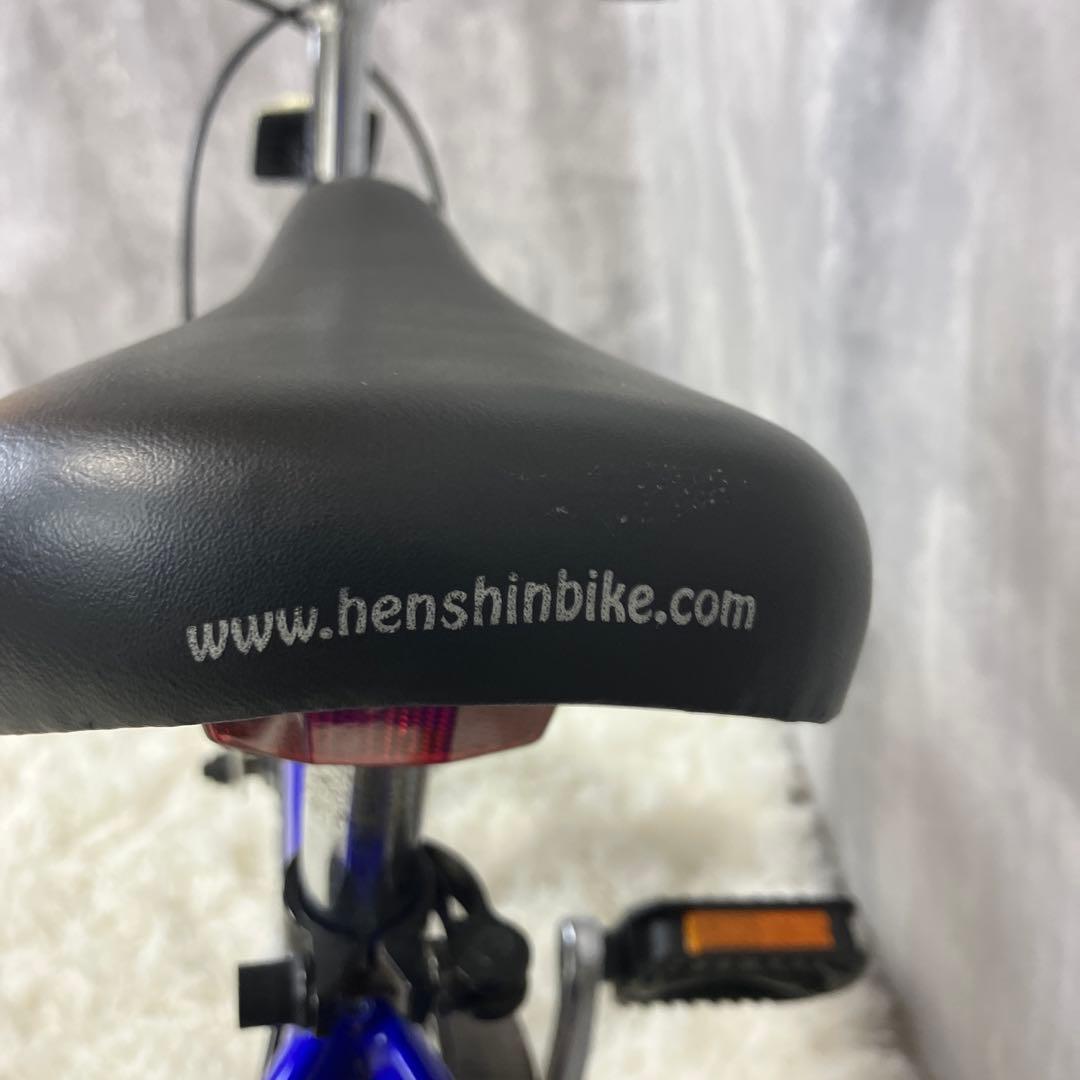 【美品】へんしんバイク 12インチ 青 スタンド＆工具セット付