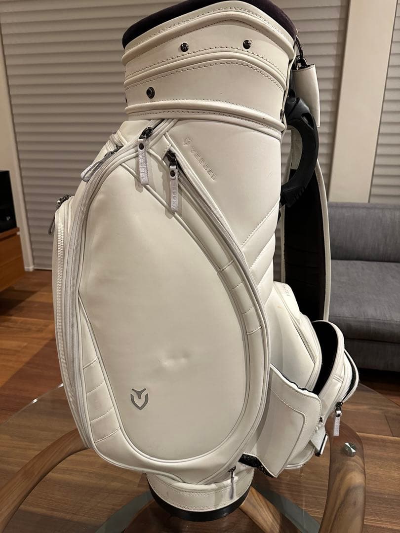 Vessel ホワイト キャディバッグ