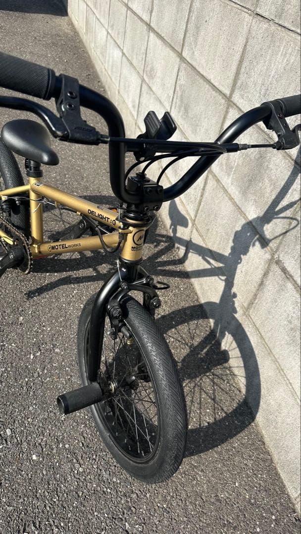 キッズ BMX自転車 子供 ゴールド 16インチ MOTEL WORKS