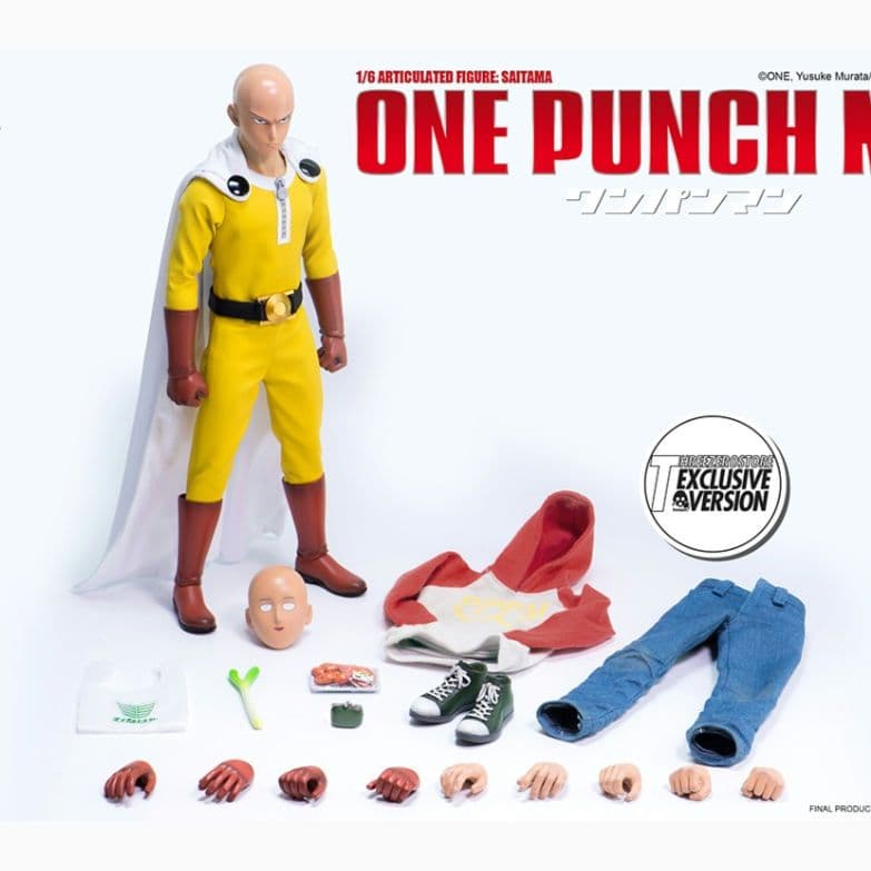 1/6 ワンパンマン サイタマ スリーゼロ アクションフィギュア