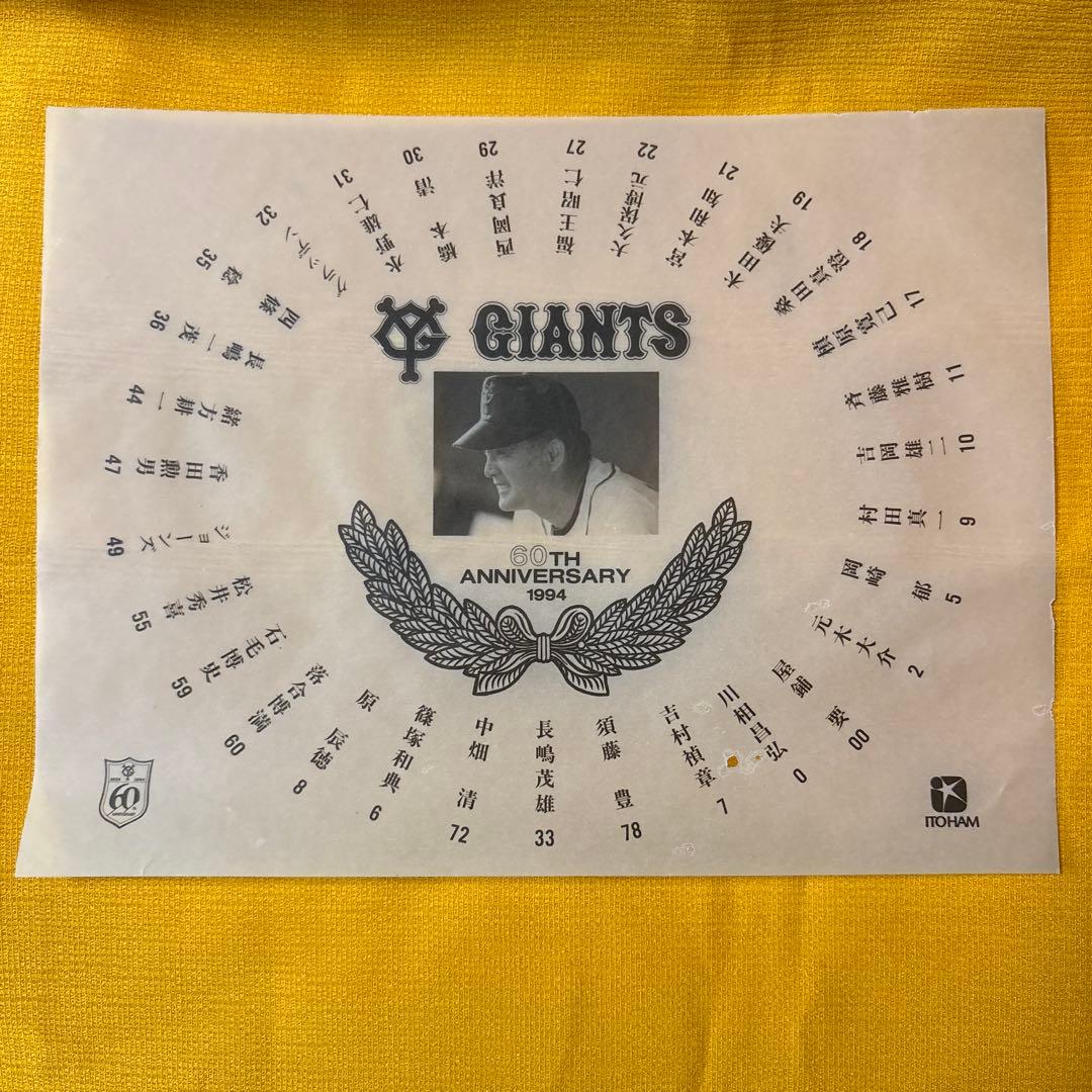 希少‼︎GIANTS 60th ANNIVERSARY 1994年製額縁（箱有り）