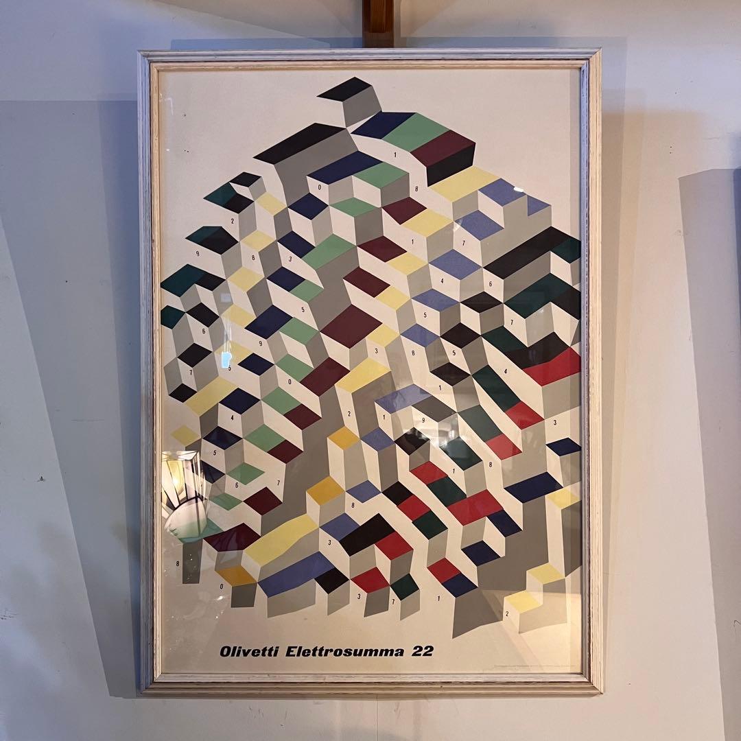 Olivetti Eletrosumma 22 ポスター額装　アートプリント