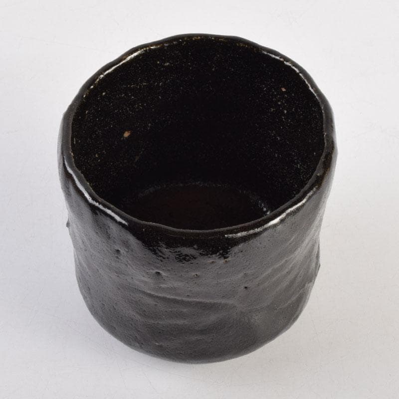 茶道具　加藤春ニ造　黒楽茶碗　遠州流　小堀宗明書付箱　C　8876