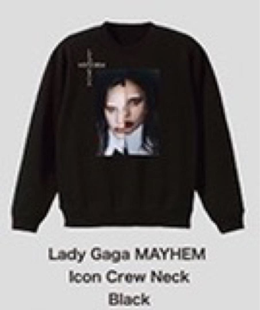Lady Gaga MAYHEM Icon Crew Neck ブラックMサイズ