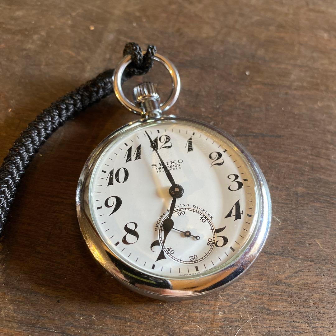 国鉄時代の車掌さんが使ってた時計　稼動品