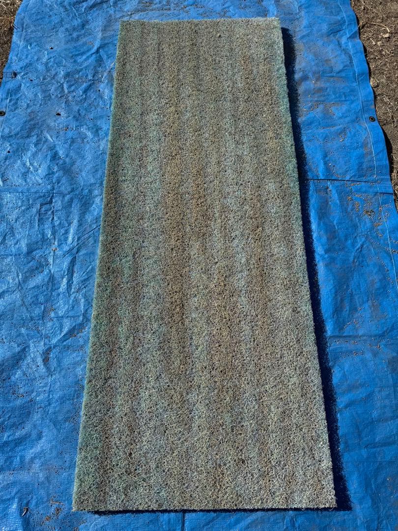 2枚セット ビニロック ろ材 全長2m 錦鯉 金魚 池 濾過層 フィルター 中古