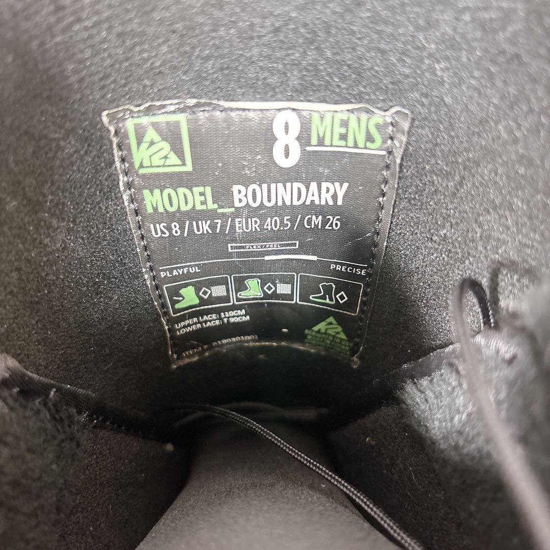 K2 BOUNDARY ダブルBOA メンズ ブーツ 26.0cm スノーボード