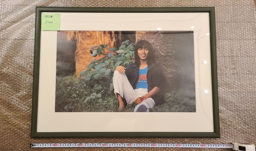 TOSHIBA EMI カレンダー 長渕剛切りぬき額装 額