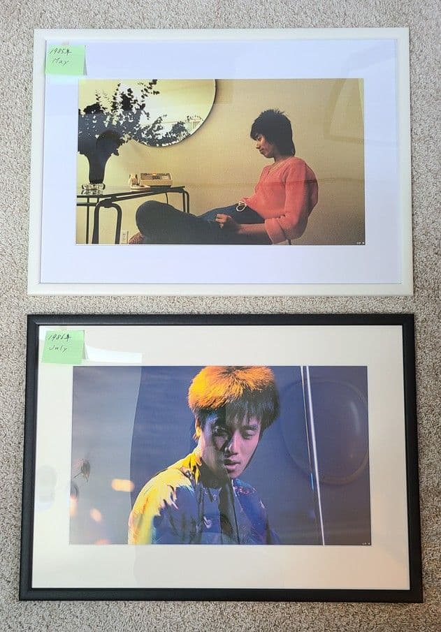 TOSHIBA EMI カレンダー 長渕剛切りぬき額装 額