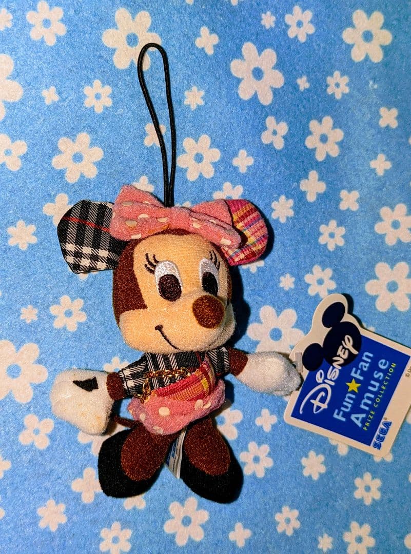 ♡美品♡ディズニー♡ミッキー＆ミニー♡ロックスターぬいぐるみストラップ★☆