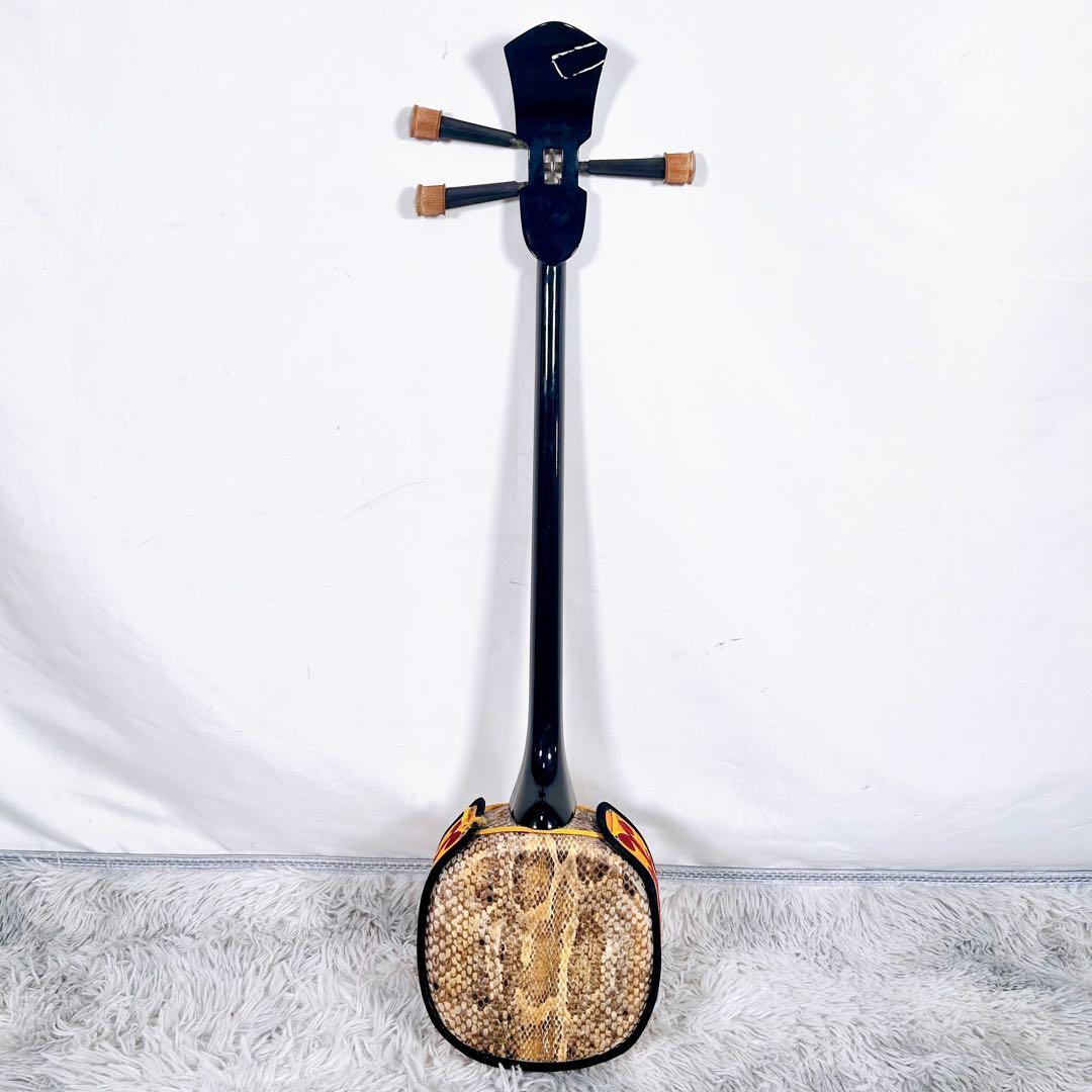 沖縄三線 三味線　人工　合皮　ケース付