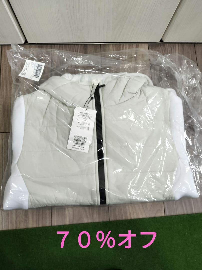 MONSIEUR NICOLE　ストレッチタフタ コンビネーションダウンブルゾン