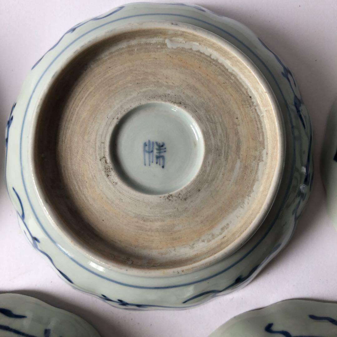 5脚組 皿 古伊万里