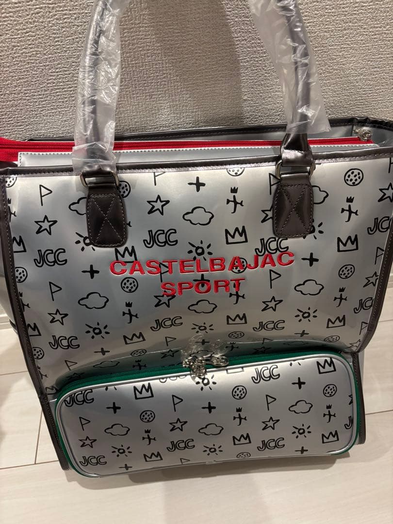 【新品】CASTELBAJAC バッグ 7232181302 ゴルフバッグ 銀