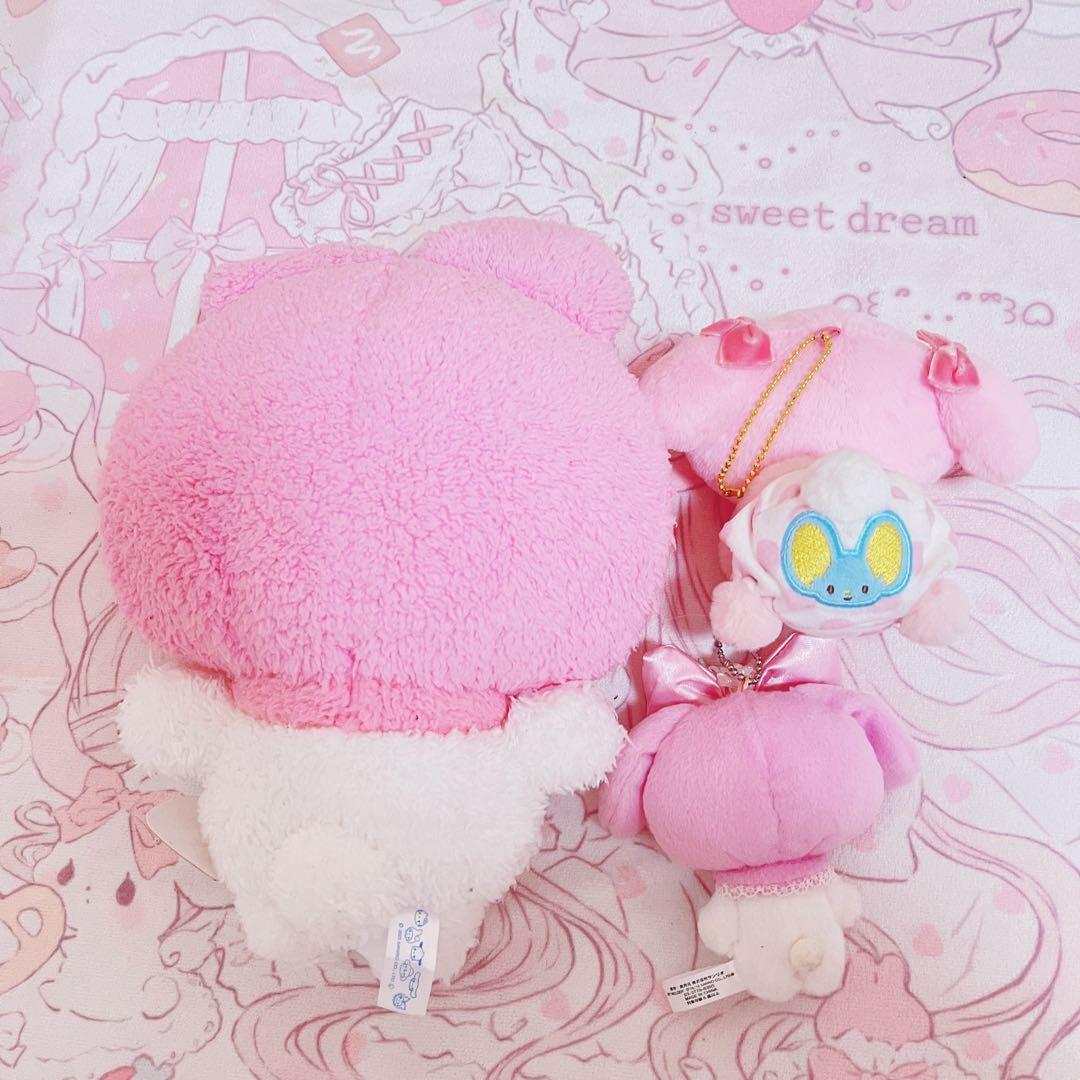 サンリオ　マイメロ ゆるかわ moco mee ぬいぐるみ なかよちおむちゅ