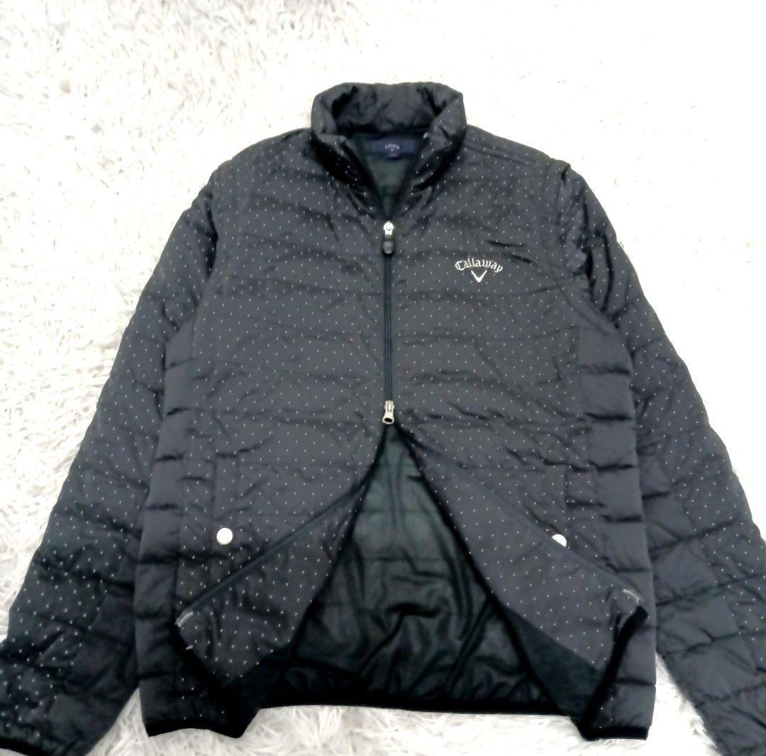 Callaway キャロウェイ　ダウン　２way　メンズ　ドット柄　M