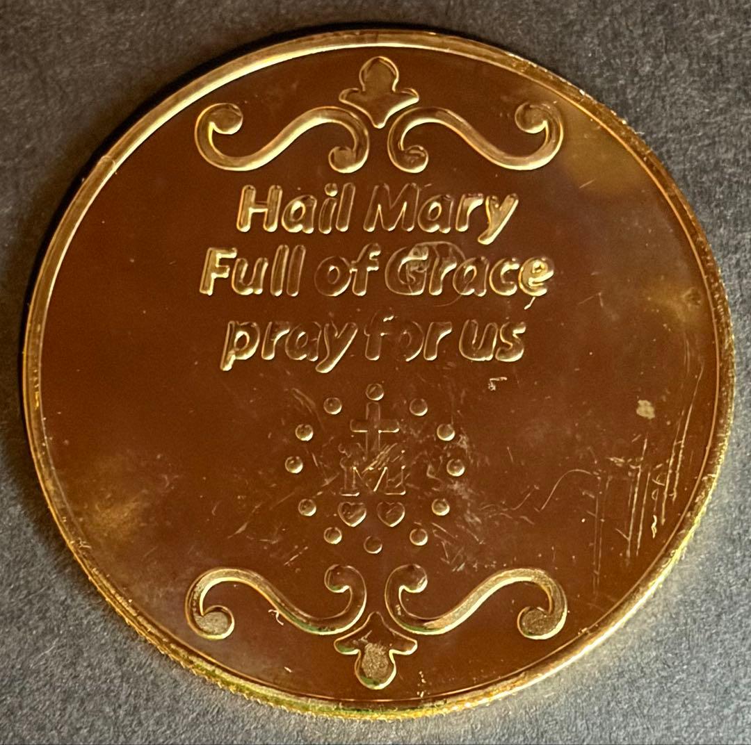 【金メダル】奇跡のメダイ マリア像 1830年記念 約40mm