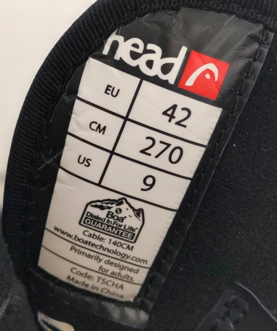 HEAD ヘッド 350884 スノーボードブーツ 27cm BOA ブラック