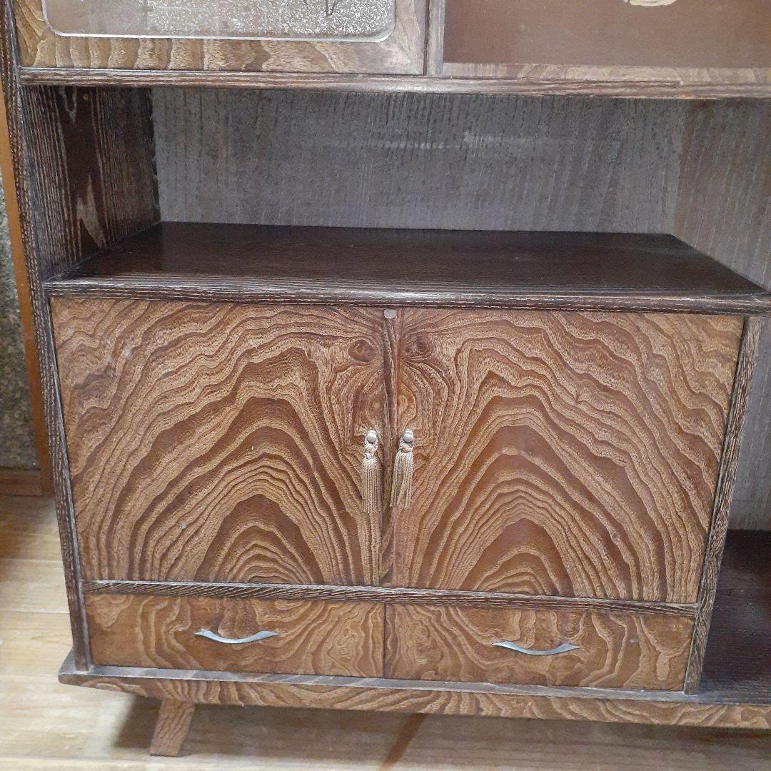 【昭和レトロ】茶棚 茶箪笥 飾り棚 アンティーク 古民家 長期保管品