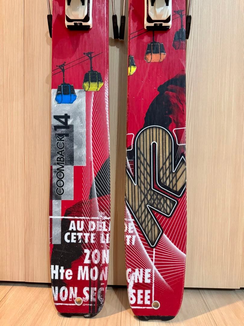 K2 COOMBACK スキー板 バックカントリー ディアミール　ビンディング付