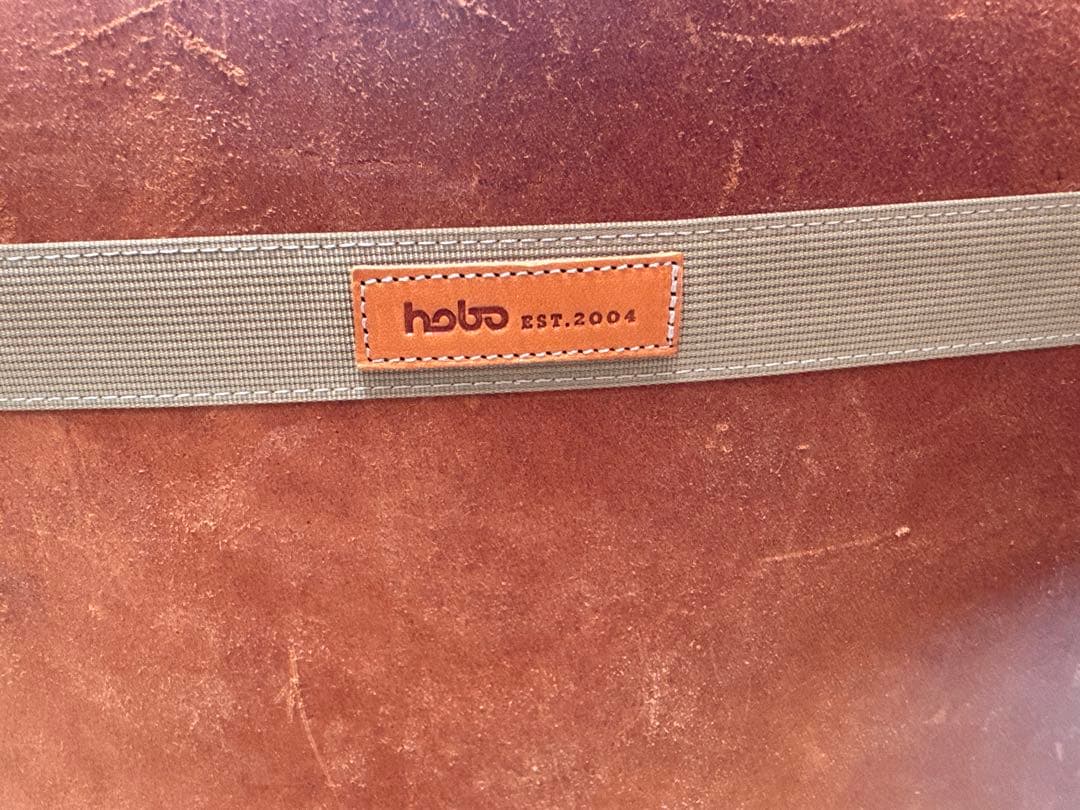 オレンジレザー折りたたみアウトドアチェア